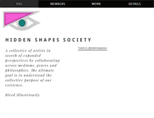 Tablet Screenshot of hiddenshapessociety.com